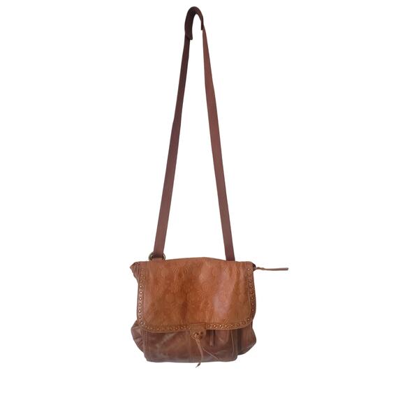 The Sak Ventura Embossed Leather Convertible Backpack/Crossbody Brown - Picture 2 of 11